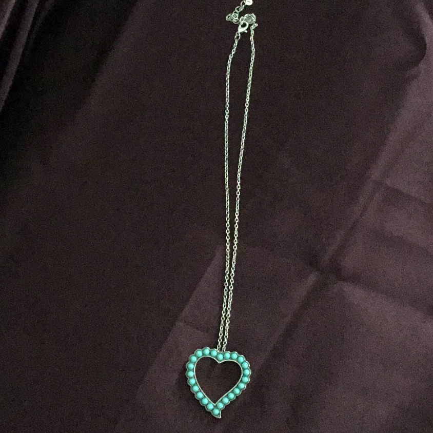 Silver And Turquoise Necklace